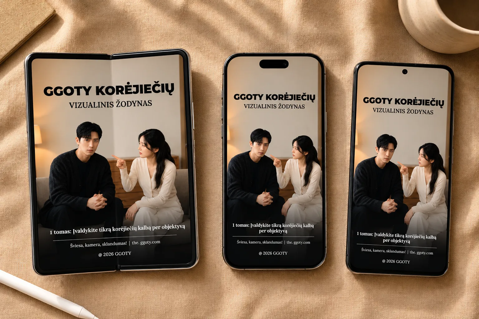 GGOTY vizualinis korėjiečių kalbos žodynas išmaniajame telefone