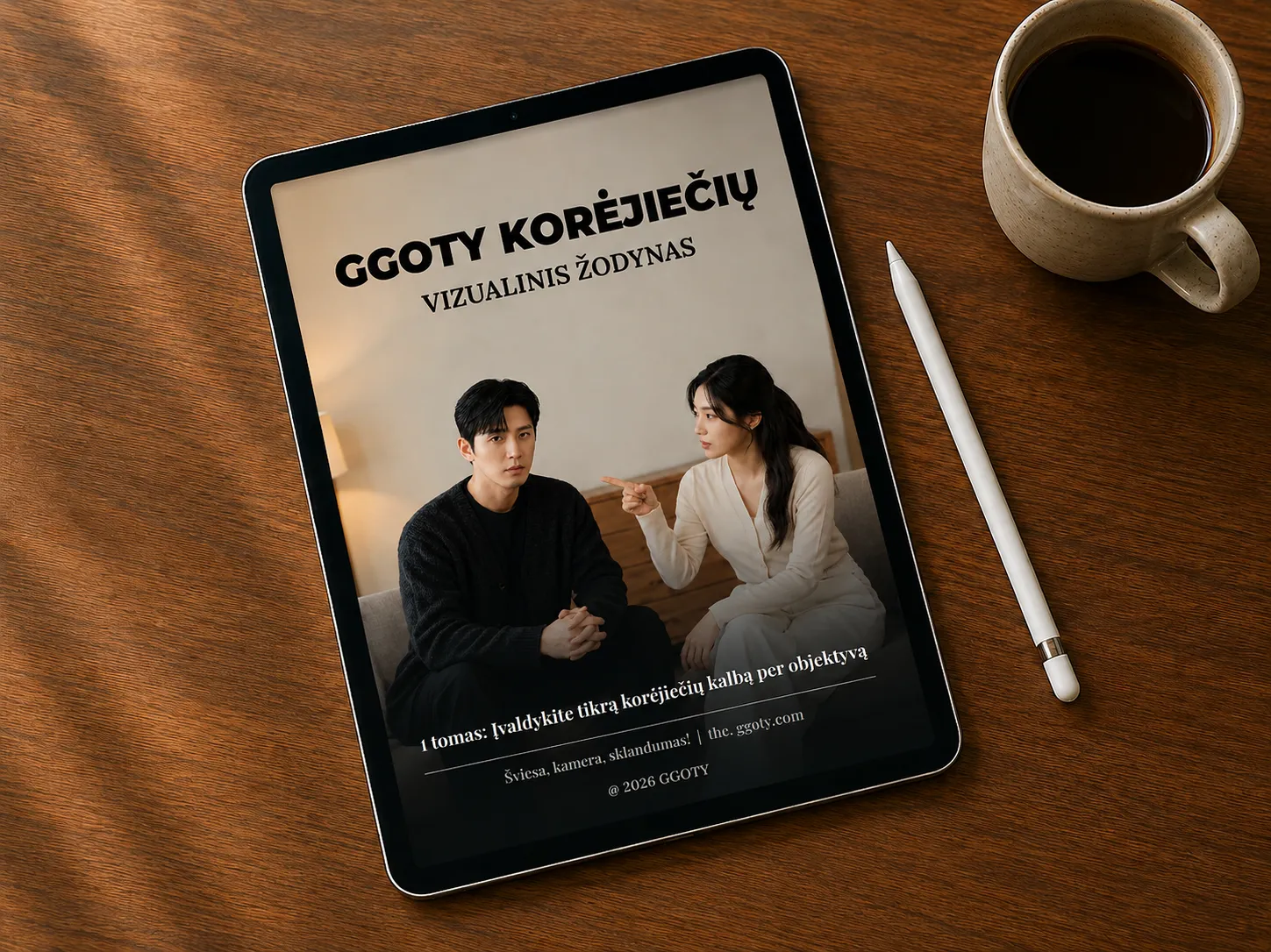 GGOTY vizualinis korėjiečių kalbos žodynas planšetėje
