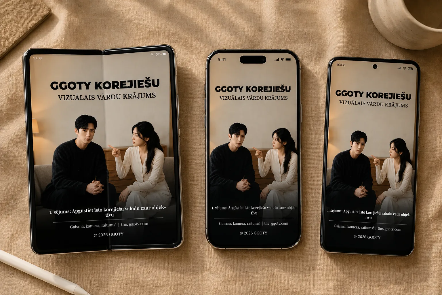 GGOTY vizuālā korejiešu valodas vārdnīca viedtālrunī