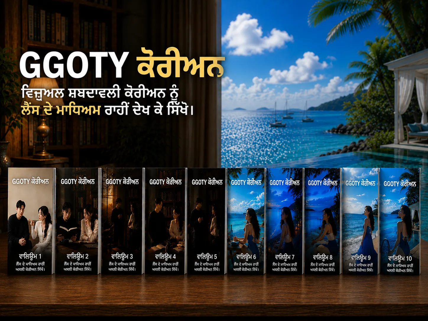 GGOTY ਵਿਜ਼ੂਅਲ ਕੋਰੀਆਈ ਸ਼ਬਦਾਵਲੀ ਕਿਤਾਬ ਲੜੀ