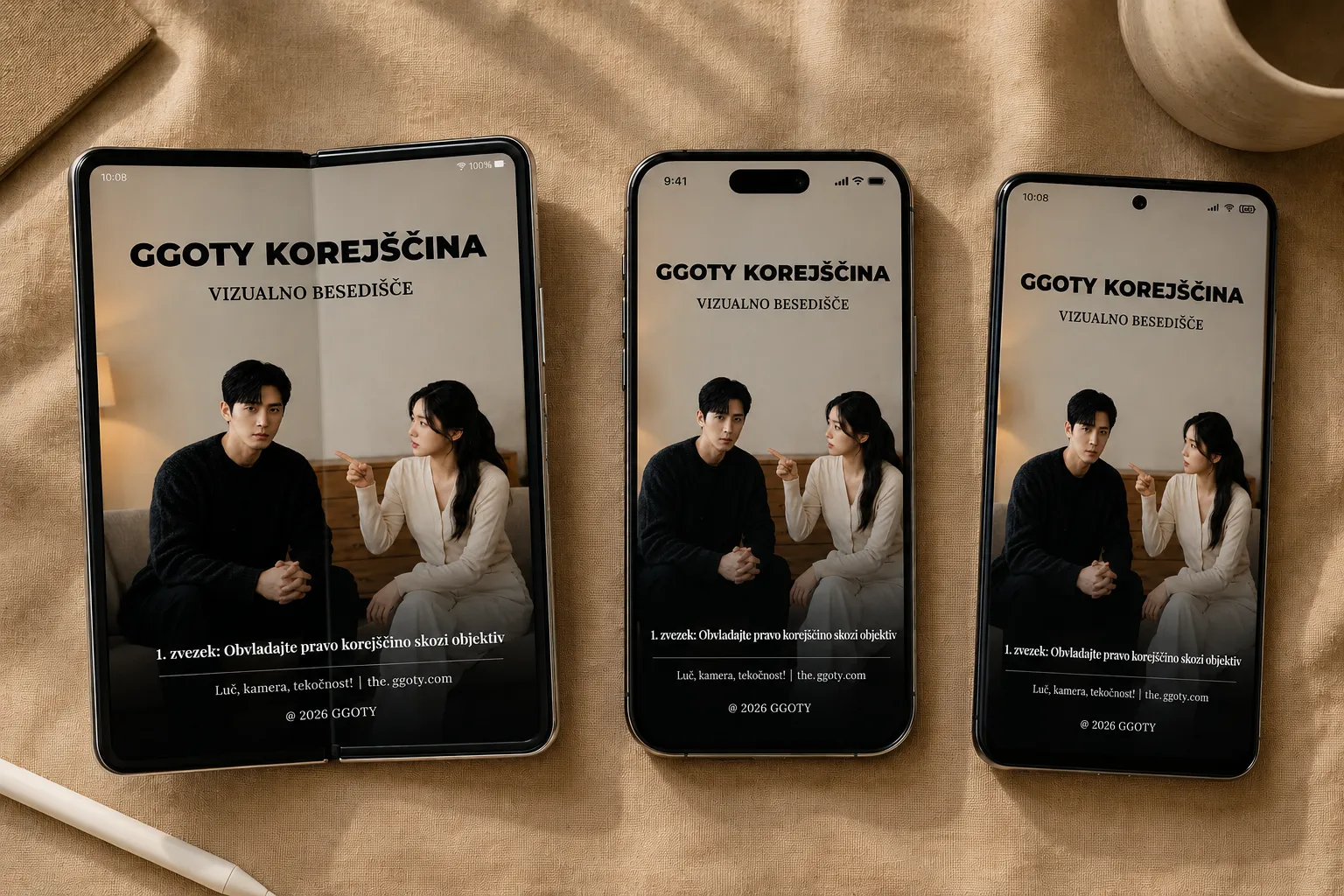 Vizualni korejski slovarček GGOTY na pametnem telefonu