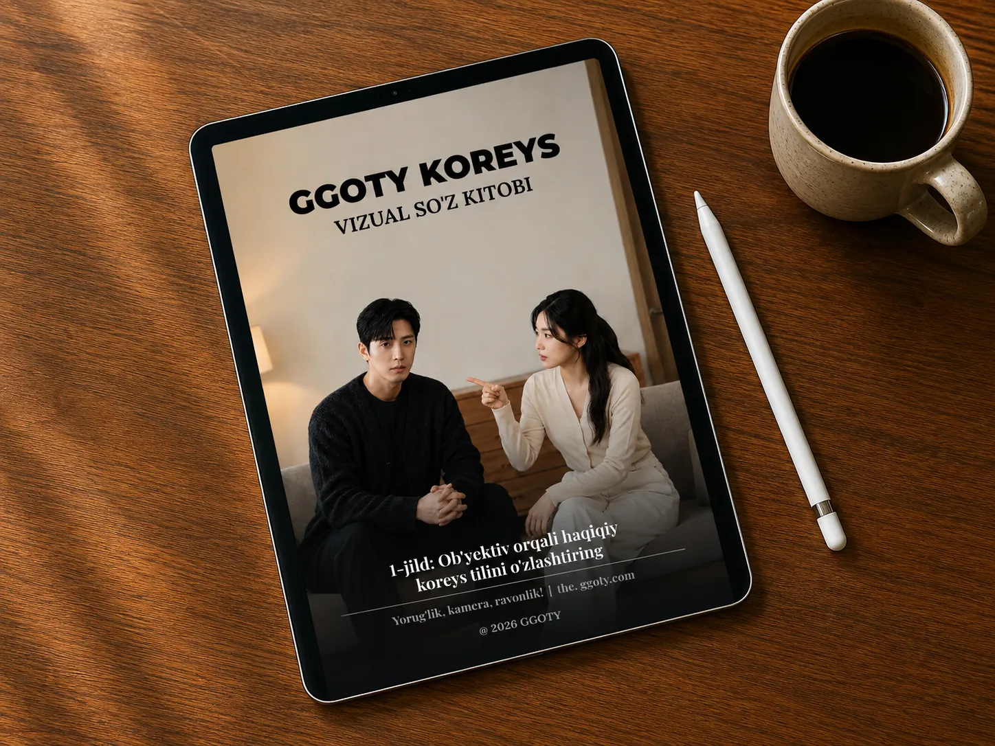 GGOTY vizual koreys lug'at kitobi planshetda